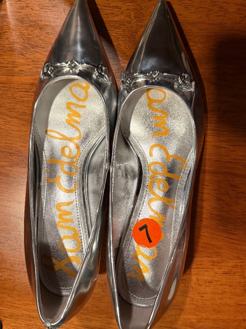 Sam Edelman Silver Kitten Heels